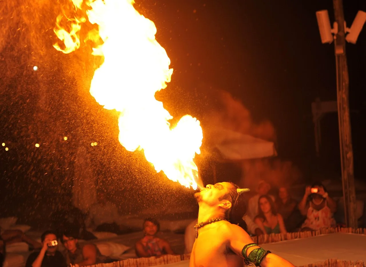 man, performer, flames, artist, performance, skill, entertainment, dancer, culture, traditional, stunts, show. How to organize an action actors directory